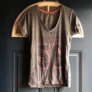 XL Gray and Pink T-Shirt